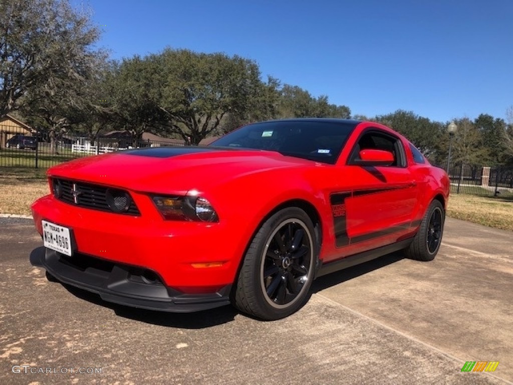 2012 Mustang Boss 302 - Race Red / Charcoal Black photo #6