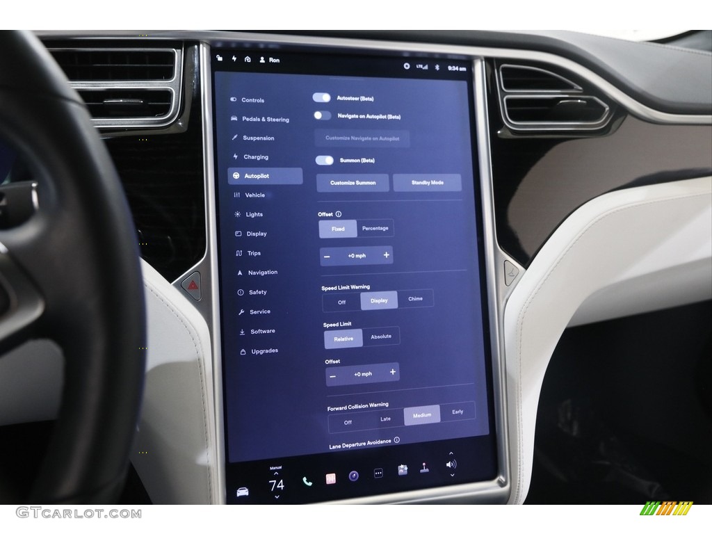 2017 Tesla Model S 100D Controls Photo #145683589