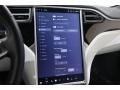 2017 Tesla Model S White Interior Controls Photo