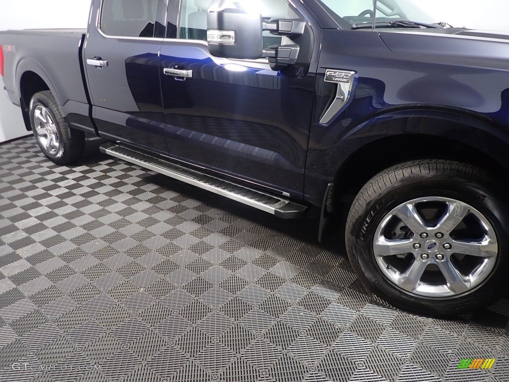2022 F150 Lariat SuperCrew 4x4 - Atlas Blue Metallic / Black photo #5