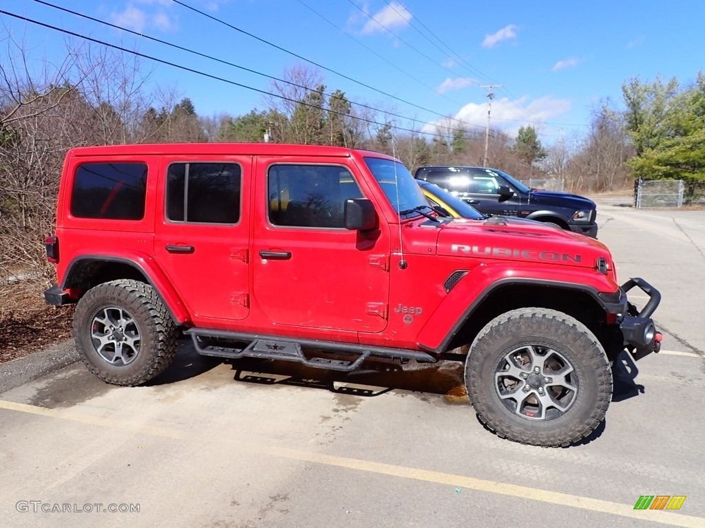 2021 Wrangler Unlimited Rubicon 4x4 - Firecracker Red / Black photo #4