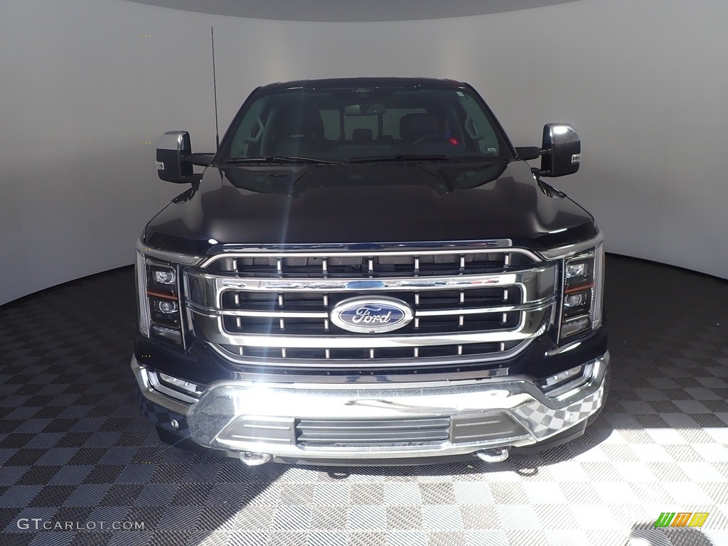 2022 F150 Lariat SuperCrew 4x4 - Atlas Blue Metallic / Black photo #6