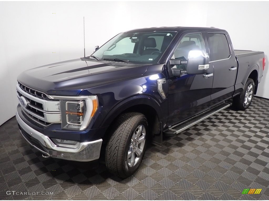 2022 F150 Lariat SuperCrew 4x4 - Atlas Blue Metallic / Black photo #10