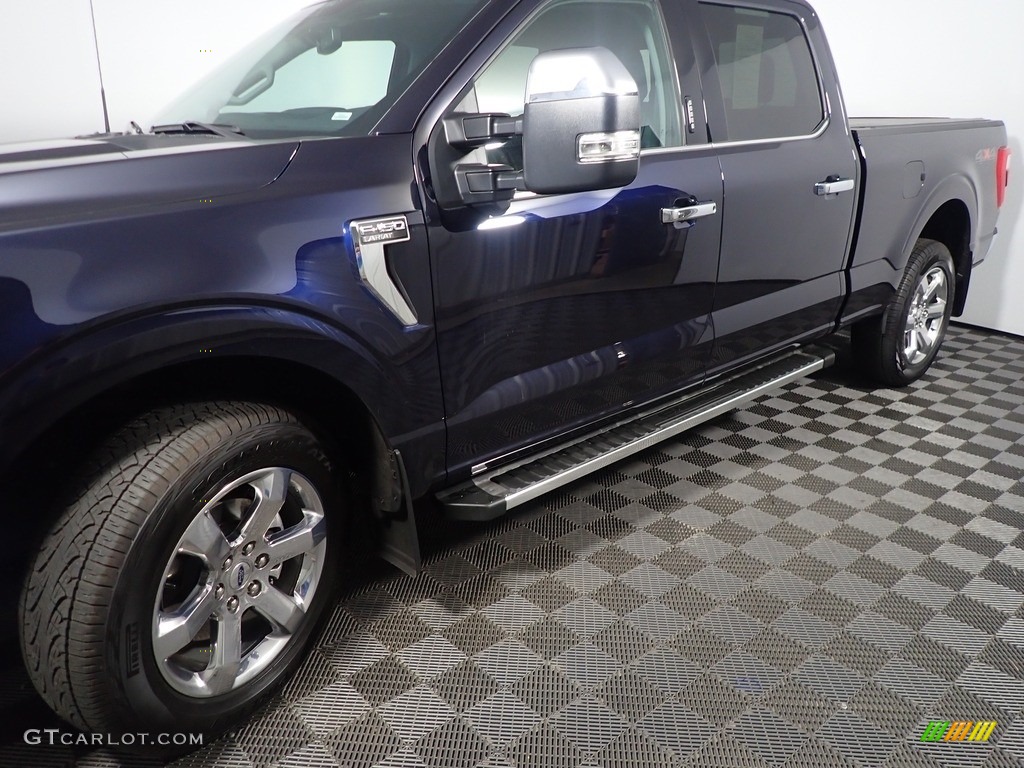 2022 F150 Lariat SuperCrew 4x4 - Atlas Blue Metallic / Black photo #11