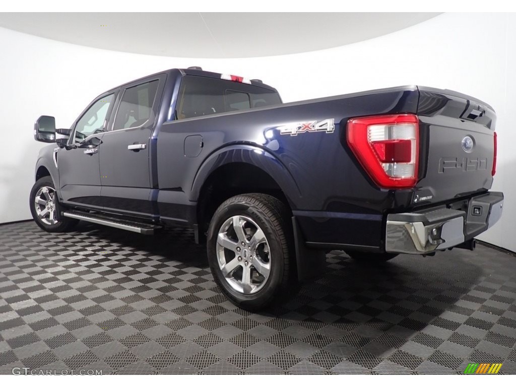 2022 F150 Lariat SuperCrew 4x4 - Atlas Blue Metallic / Black photo #12