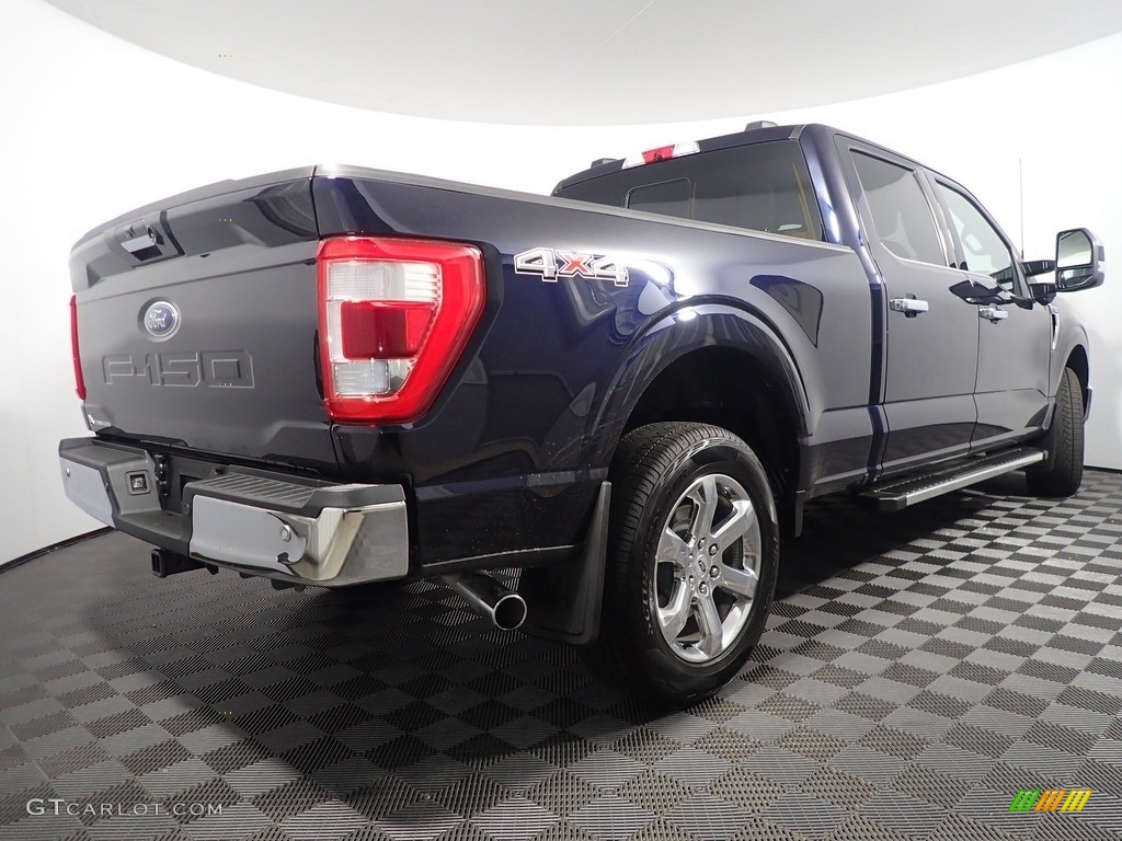 2022 F150 Lariat SuperCrew 4x4 - Atlas Blue Metallic / Black photo #16