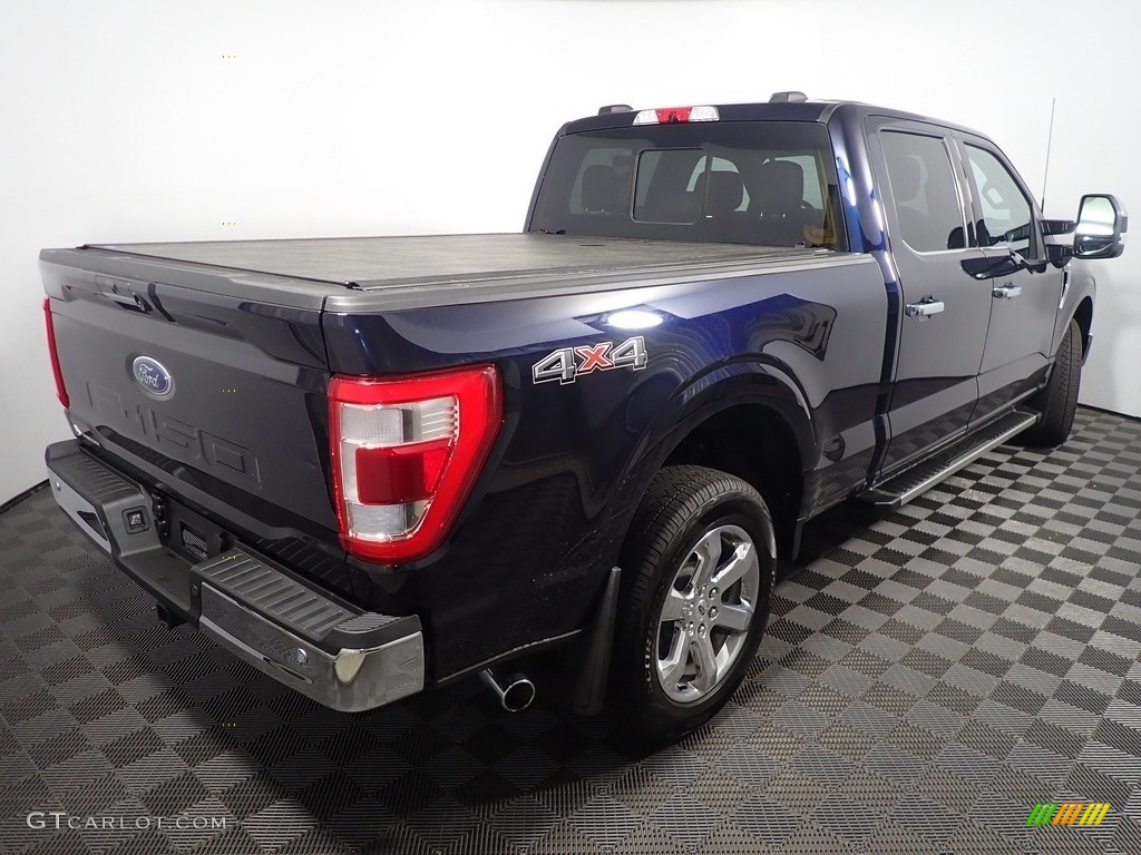 2022 F150 Lariat SuperCrew 4x4 - Atlas Blue Metallic / Black photo #17