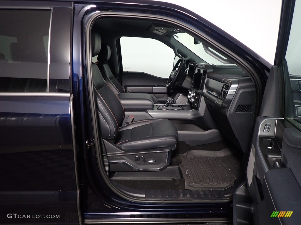 2022 F150 Lariat SuperCrew 4x4 - Atlas Blue Metallic / Black photo #37