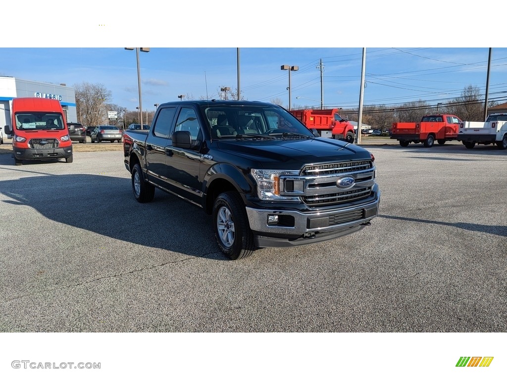 2018 F150 XLT SuperCrew 4x4 - Shadow Black / Earth Gray photo #7