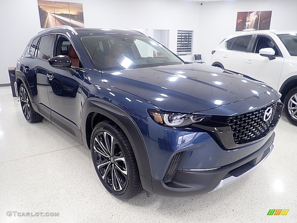 2023 CX-50 Turbo Premium AWD - Ingot Blue Mica / Terracotta photo #9