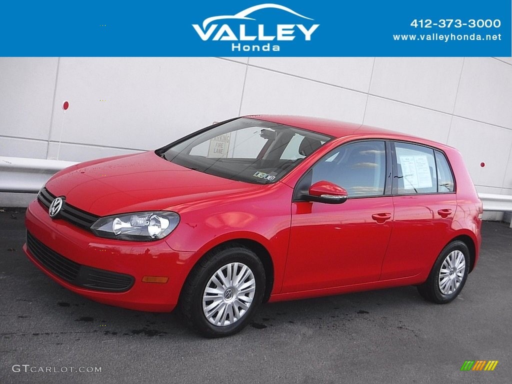 2012 Golf 4 Door - Tornado Red / Titan Black photo #1