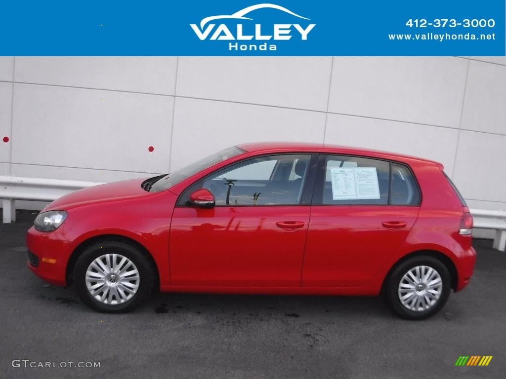 2012 Golf 4 Door - Tornado Red / Titan Black photo #2