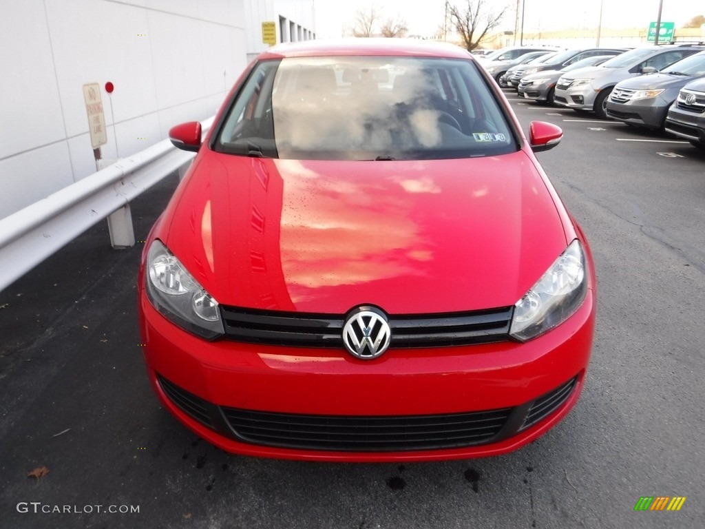 2012 Golf 4 Door - Tornado Red / Titan Black photo #3