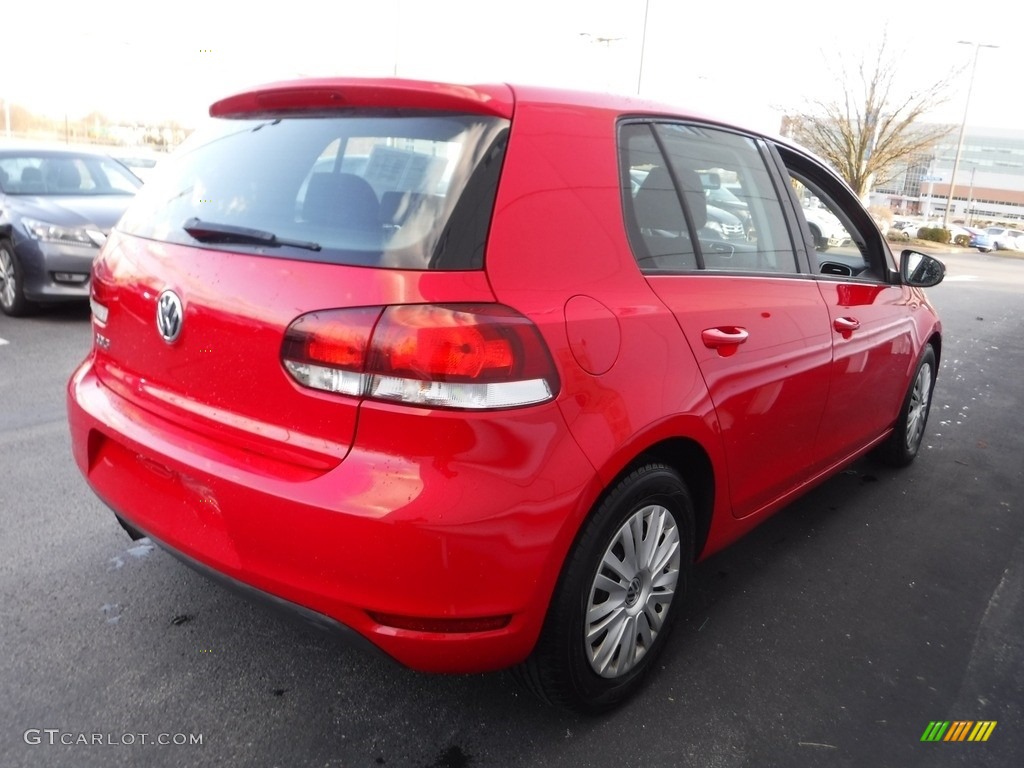 2012 Golf 4 Door - Tornado Red / Titan Black photo #5