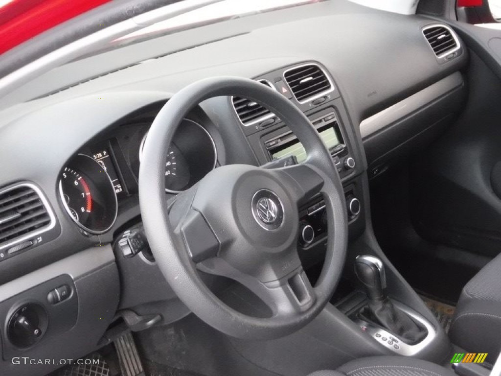 2012 Golf 4 Door - Tornado Red / Titan Black photo #10