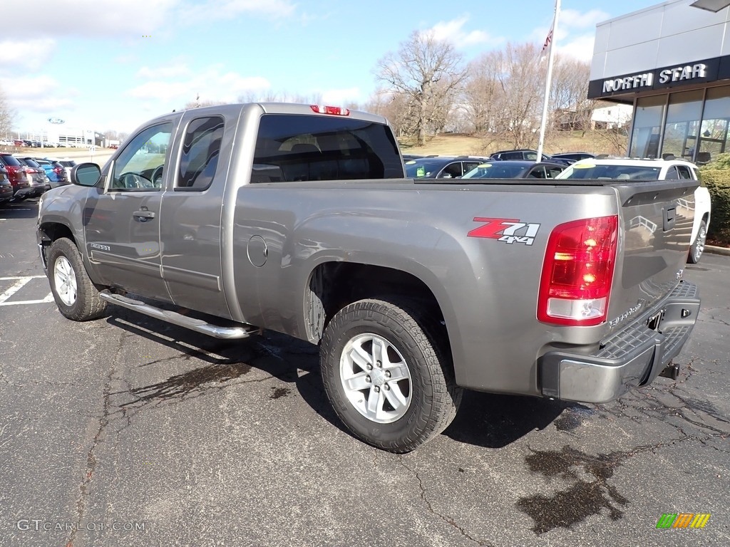 2013 Sierra 1500 SLE Extended Cab 4x4 - Steel Gray Metallic / Ebony photo #3