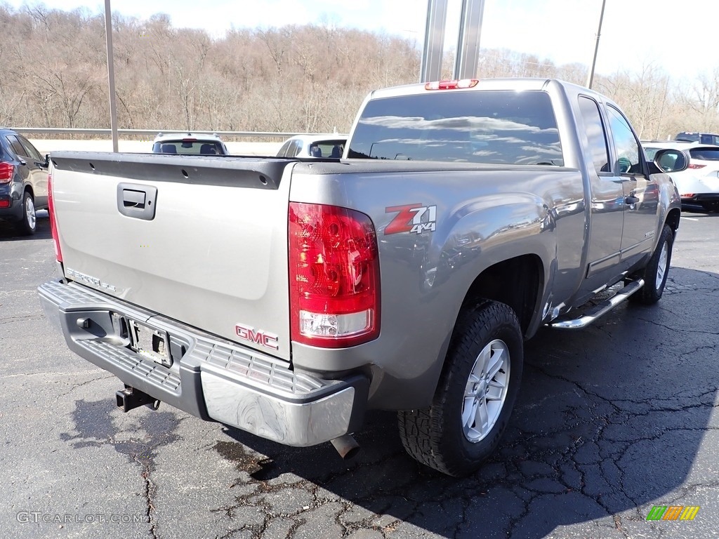 2013 Sierra 1500 SLE Extended Cab 4x4 - Steel Gray Metallic / Ebony photo #6