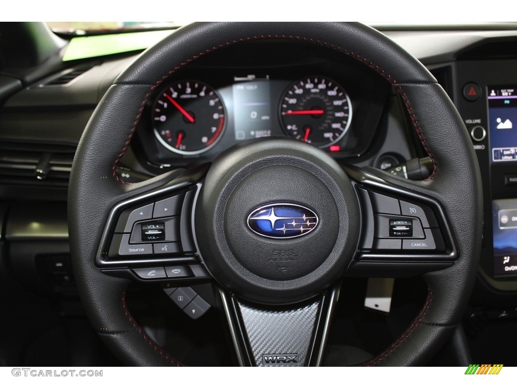 2022 Subaru WRX Standard WRX Model Carbon Black Steering Wheel Photo #145687778