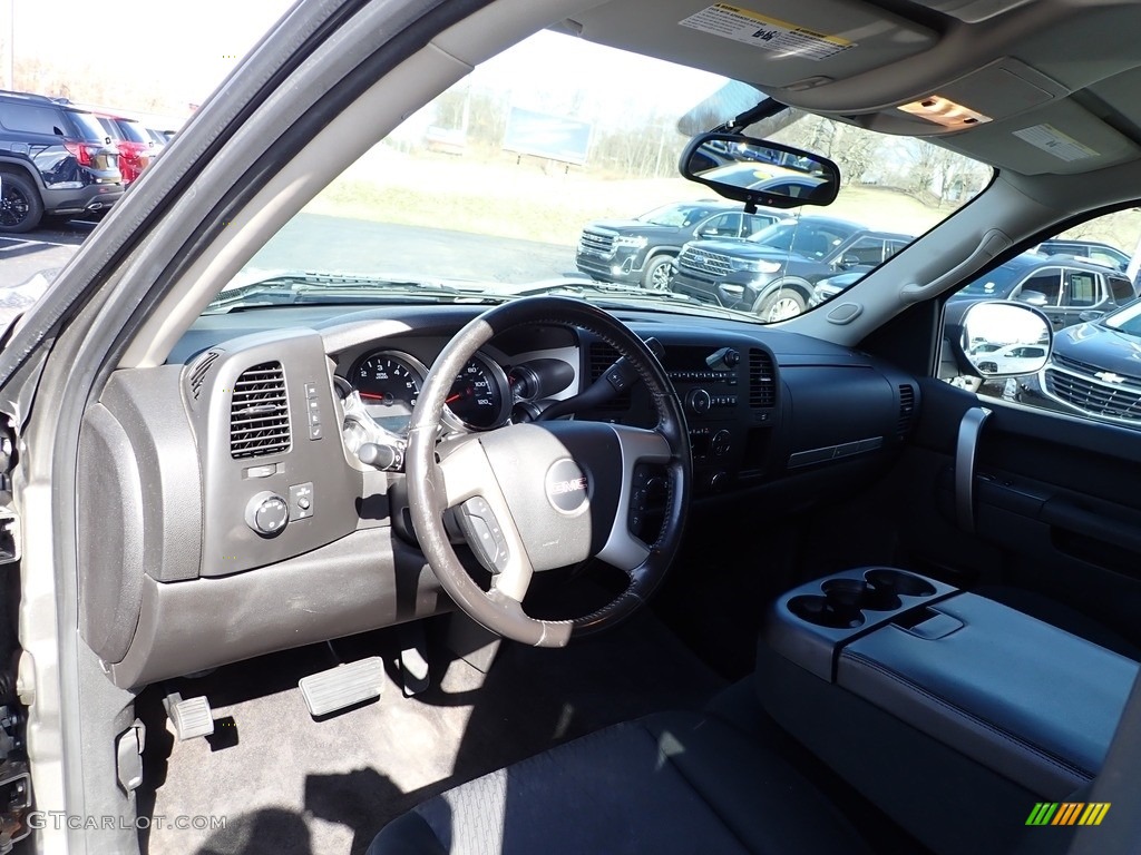 2013 Sierra 1500 SLE Extended Cab 4x4 - Steel Gray Metallic / Ebony photo #19
