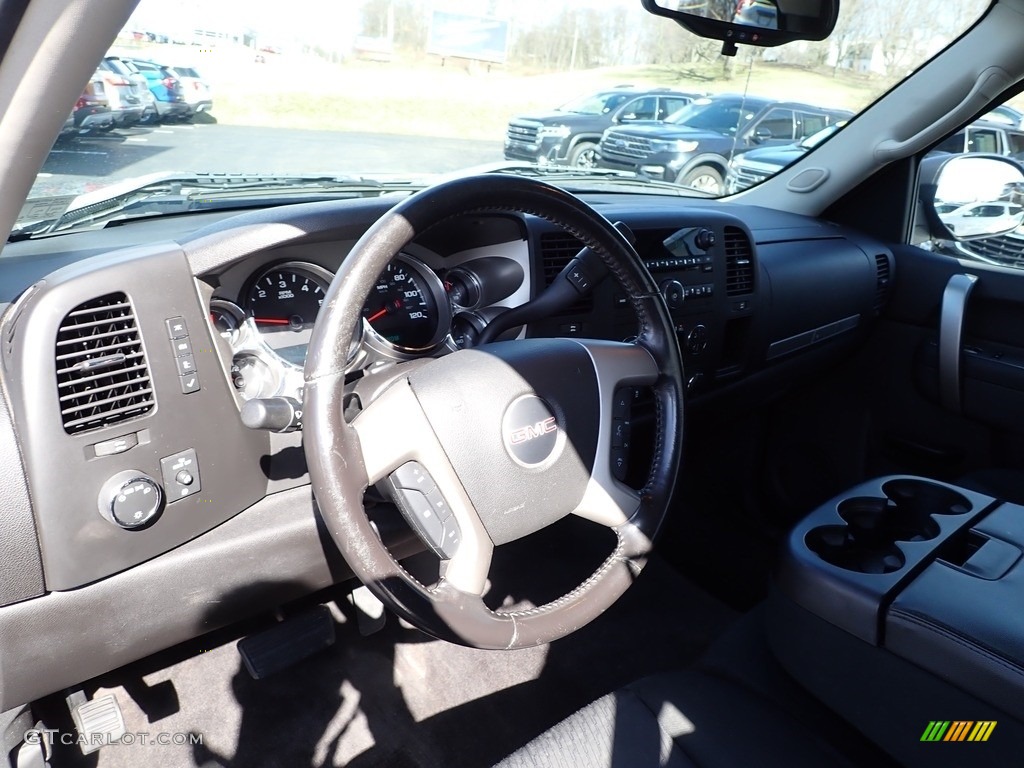 2013 Sierra 1500 SLE Extended Cab 4x4 - Steel Gray Metallic / Ebony photo #22