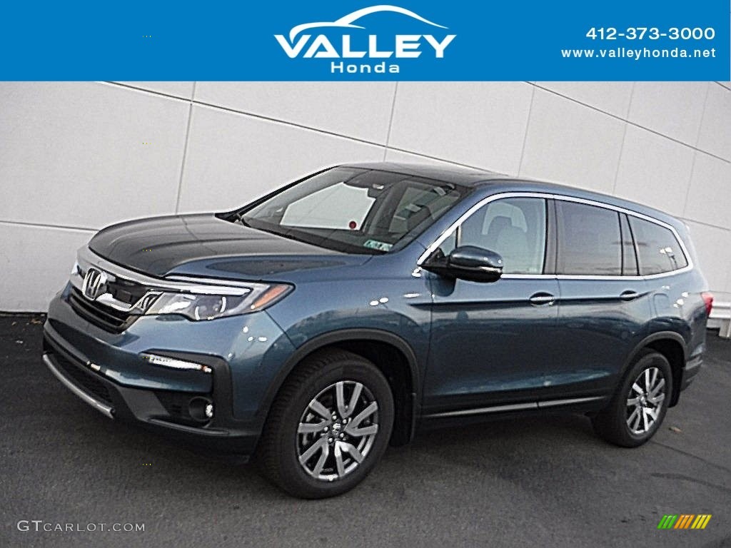 2020 Pilot EX-L AWD - Steel Sapphire Metallic / Gray photo #1