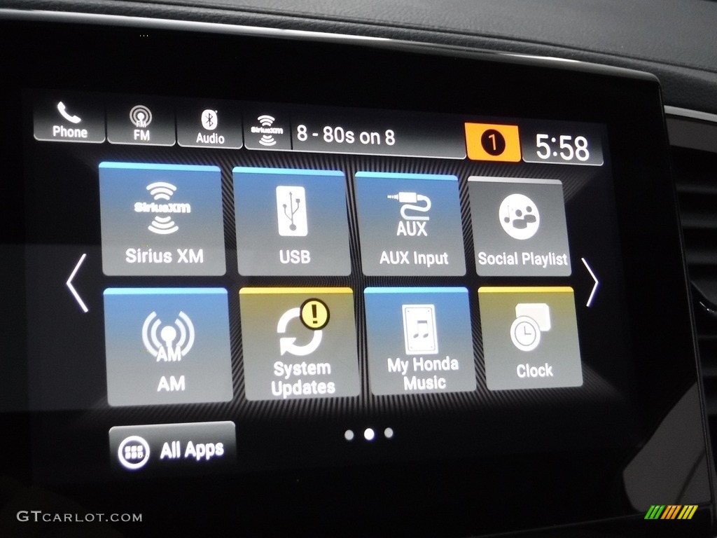 2020 Pilot EX-L AWD - Steel Sapphire Metallic / Gray photo #21