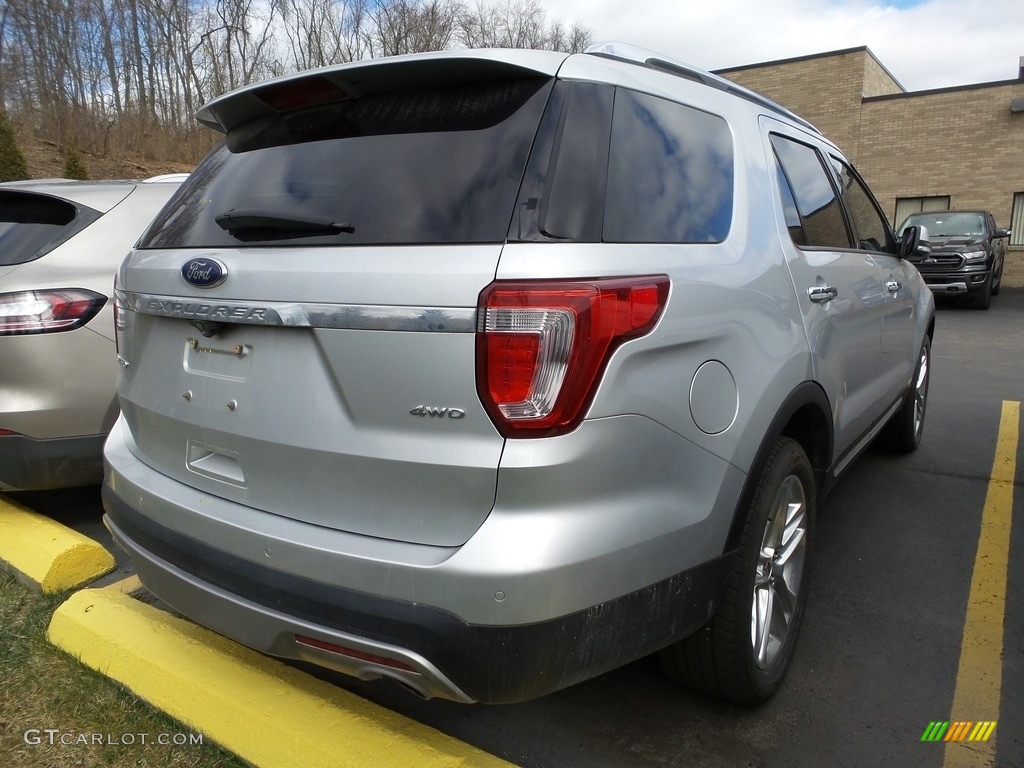 2017 Explorer Limited 4WD - Ingot Silver / Ebony Black photo #4