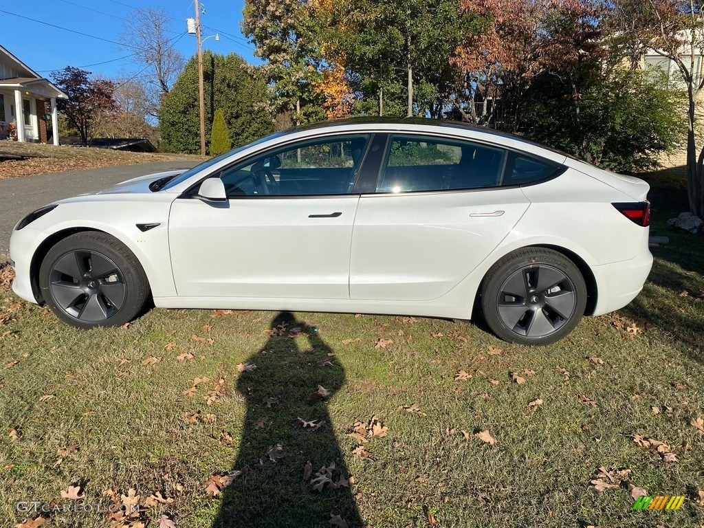 Pearl White Multi-Coat 2023 Tesla Model 3 RWD Exterior Photo #145689563