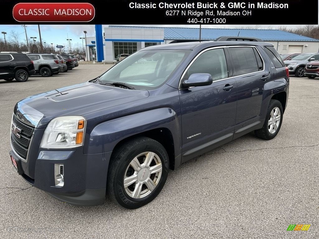 2014 Terrain SLE AWD - Atlantis Blue Metallic / Jet Black photo #1