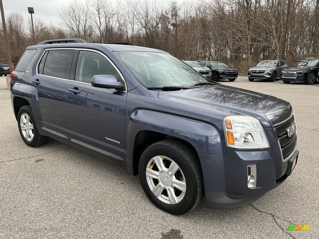 2014 Terrain SLE AWD - Atlantis Blue Metallic / Jet Black photo #4