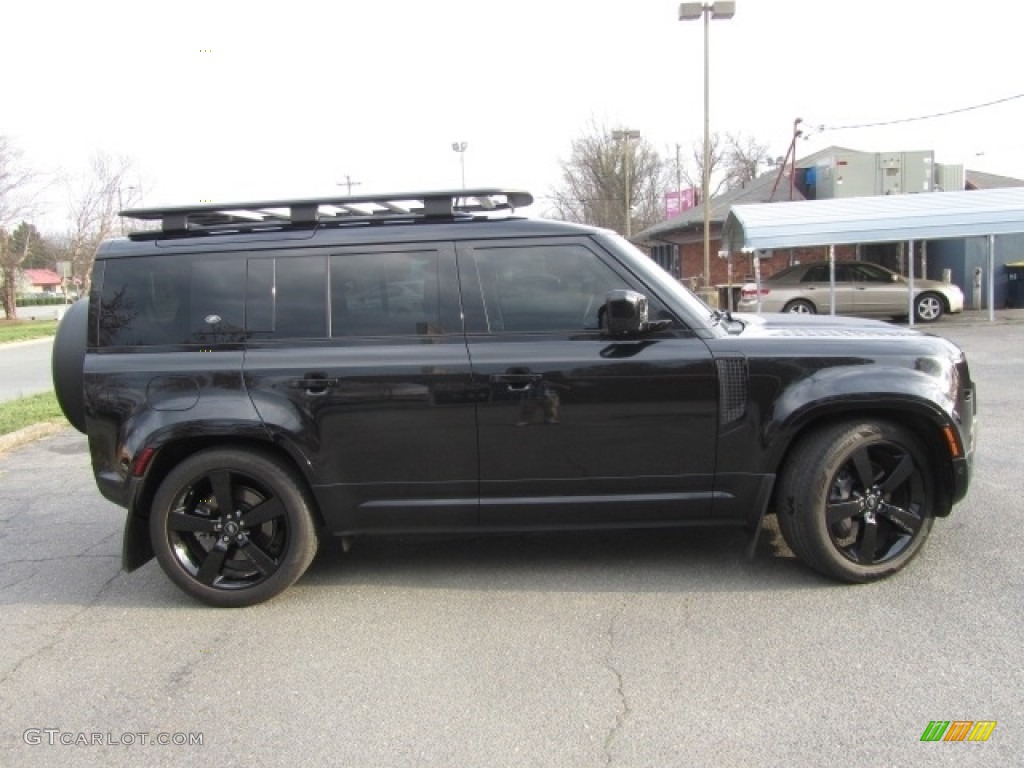 Santorini Black Metallic 2022 Land Rover Defender 110 X-Dynamic SE Exterior Photo #145690676
