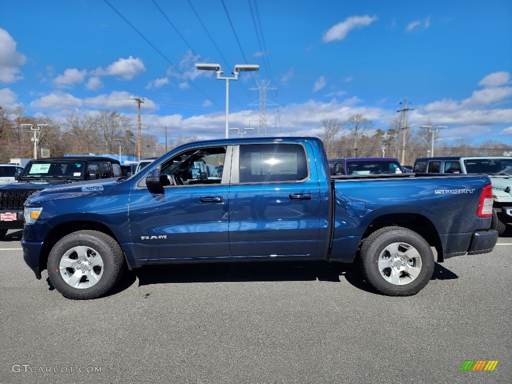 Patriot Blue Pearl 2023 Ram 1500 Big Horn Crew Cab 4x4 Exterior Photo #145690904