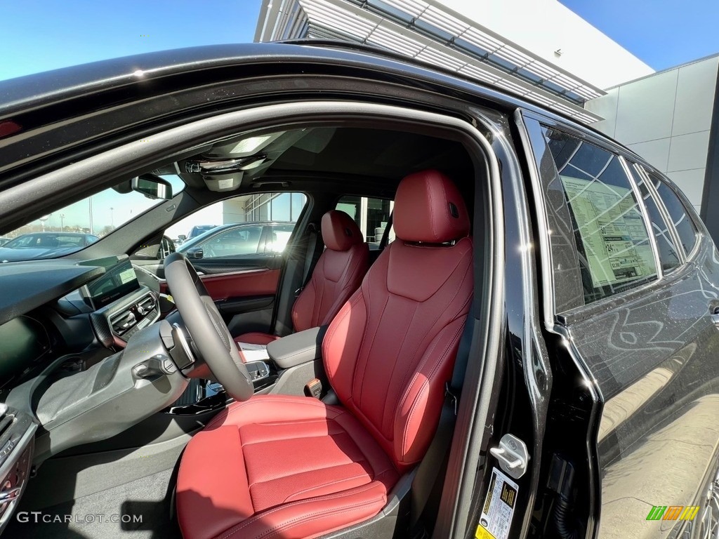 2023 X3 xDrive30i - Black Sapphire Metallic / Tacora Red photo #12