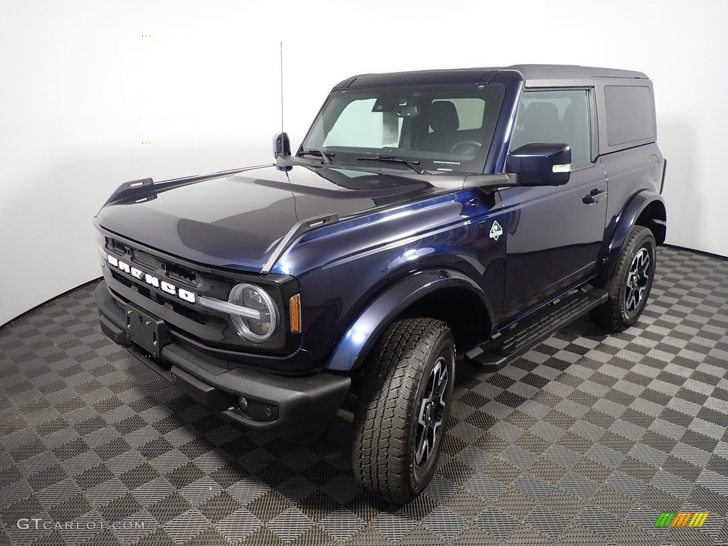 2021 Bronco Outer Banks 4x4 2-Door - Velocity Blue / Space Gray/Navy Pier photo #11