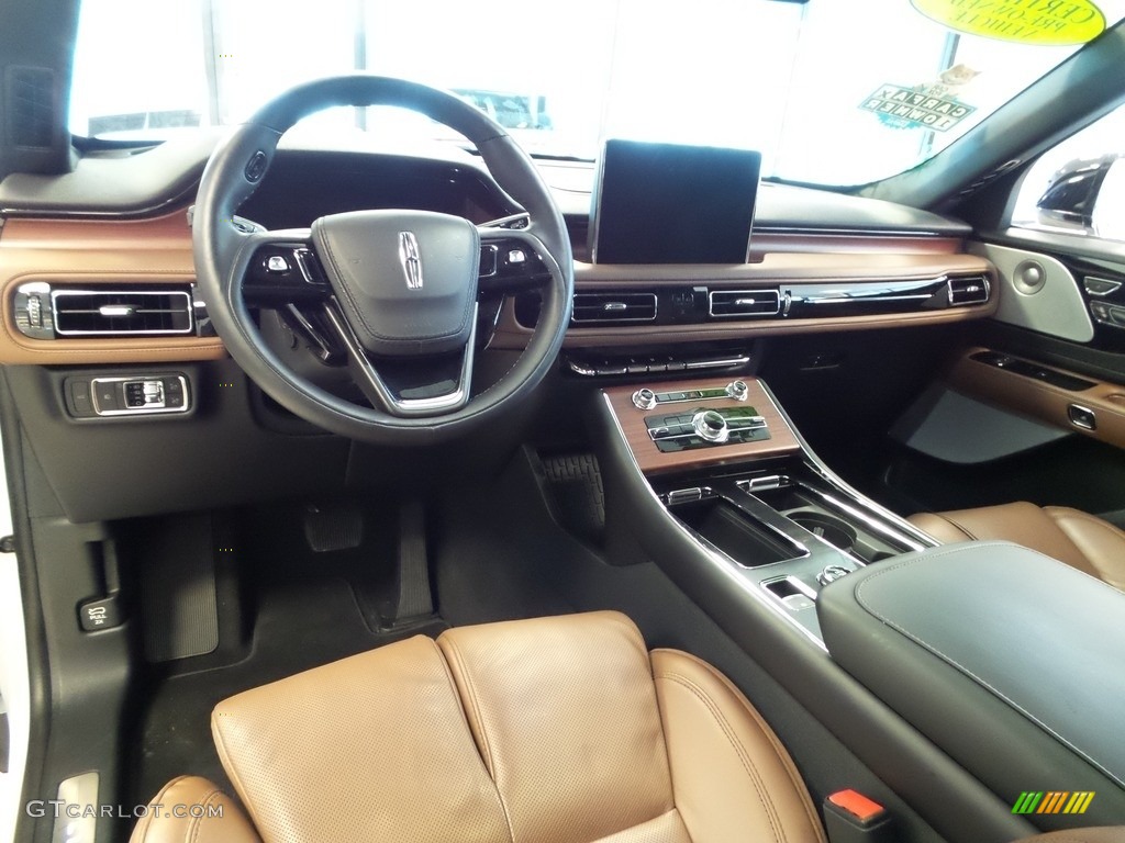 Russet/Ebony Interior 2022 Lincoln Aviator Reserve AWD Photo #145691643
