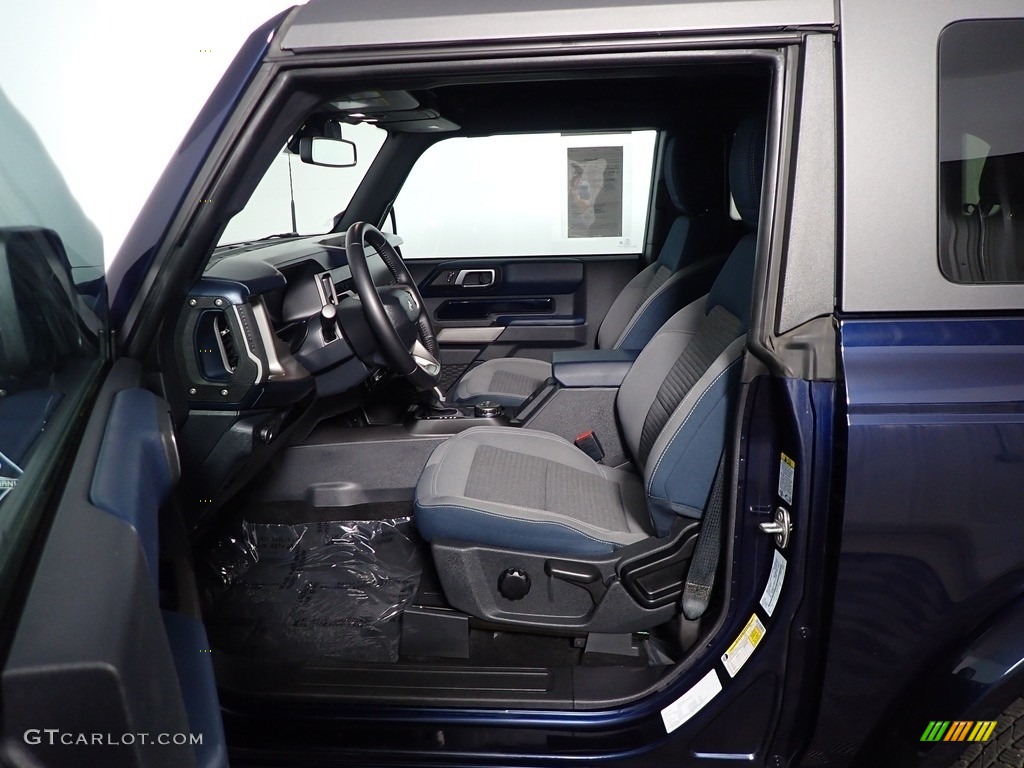 Space Gray/Navy Pier Interior 2021 Ford Bronco Outer Banks 4x4 2-Door Photo #145691798