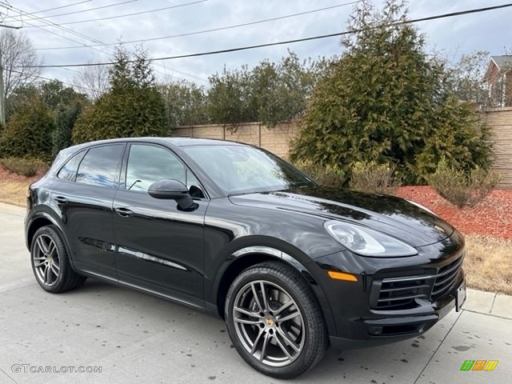 Chromite Black Metallic 2023 Porsche Cayenne Platinum Edition Exterior Photo #145691852