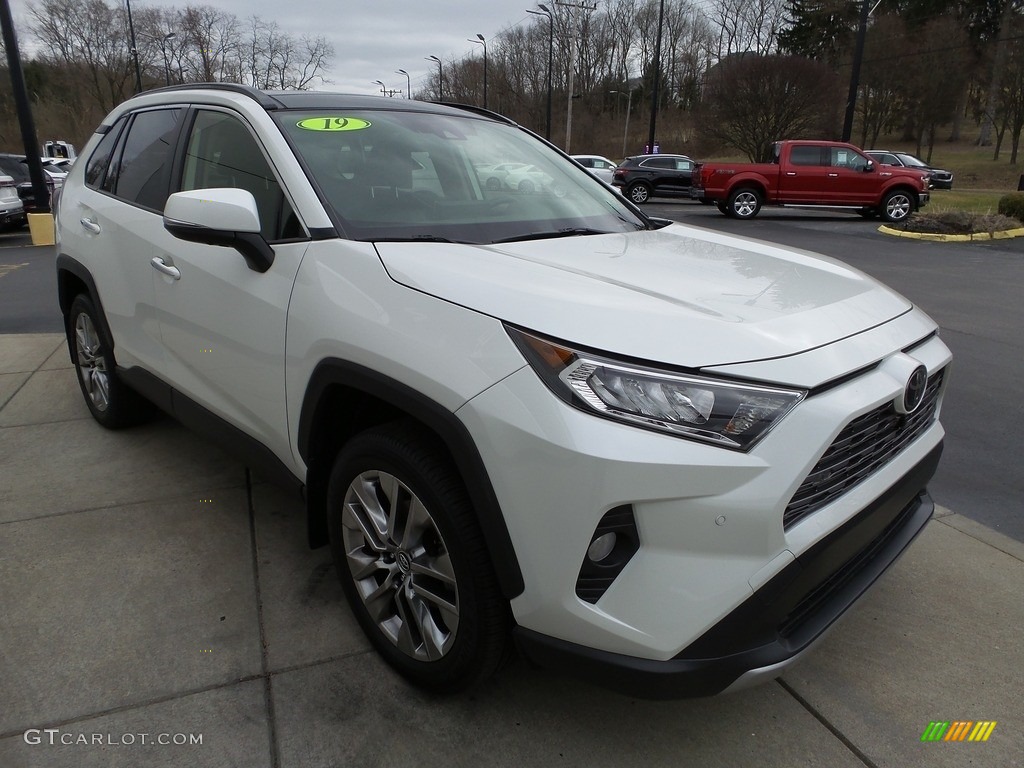 Super White 2019 Toyota RAV4 Limited AWD Exterior Photo #145692923