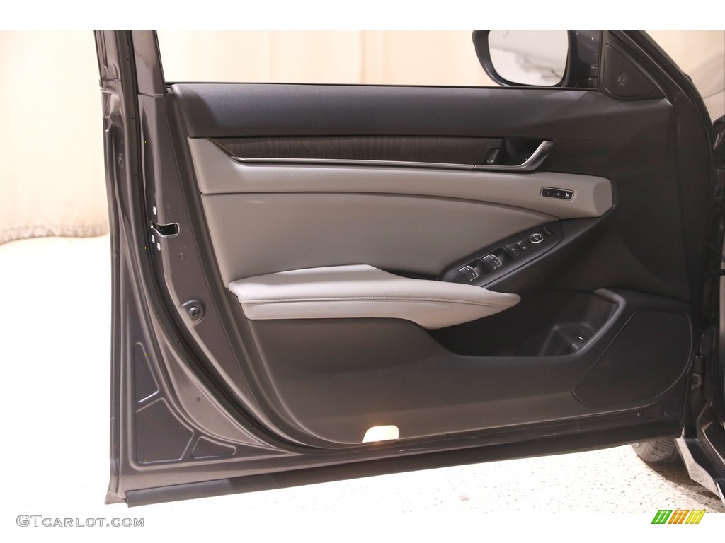 2018 Honda Accord EX-L Hybrid Sedan Gray Door Panel Photo #145692962