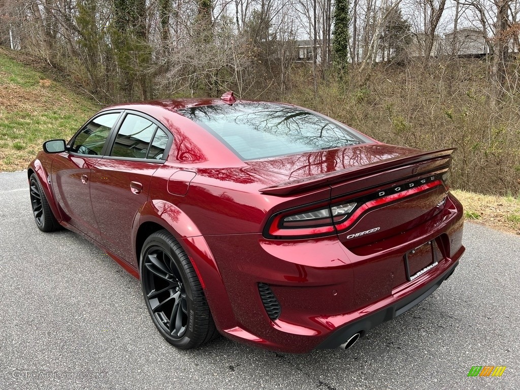 Octane Red Pearl 2022 Dodge Charger SRT Hellcat Widebody Exterior Photo #145693598