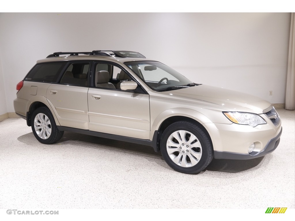 2009 Outback 2.5i Limited Wagon - Harvest Gold Metallic / Warm Ivory photo #1