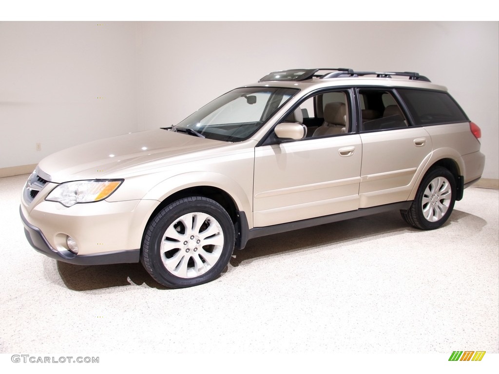 2009 Outback 2.5i Limited Wagon - Harvest Gold Metallic / Warm Ivory photo #3