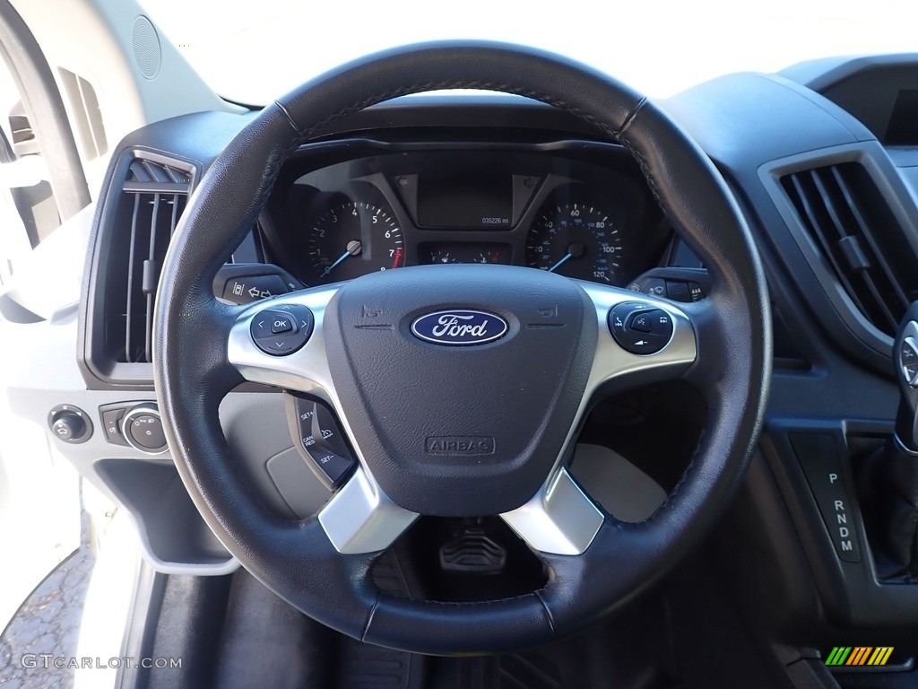 2019 Ford Transit Van 250 MR Regular Pewter Steering Wheel Photo #145694141