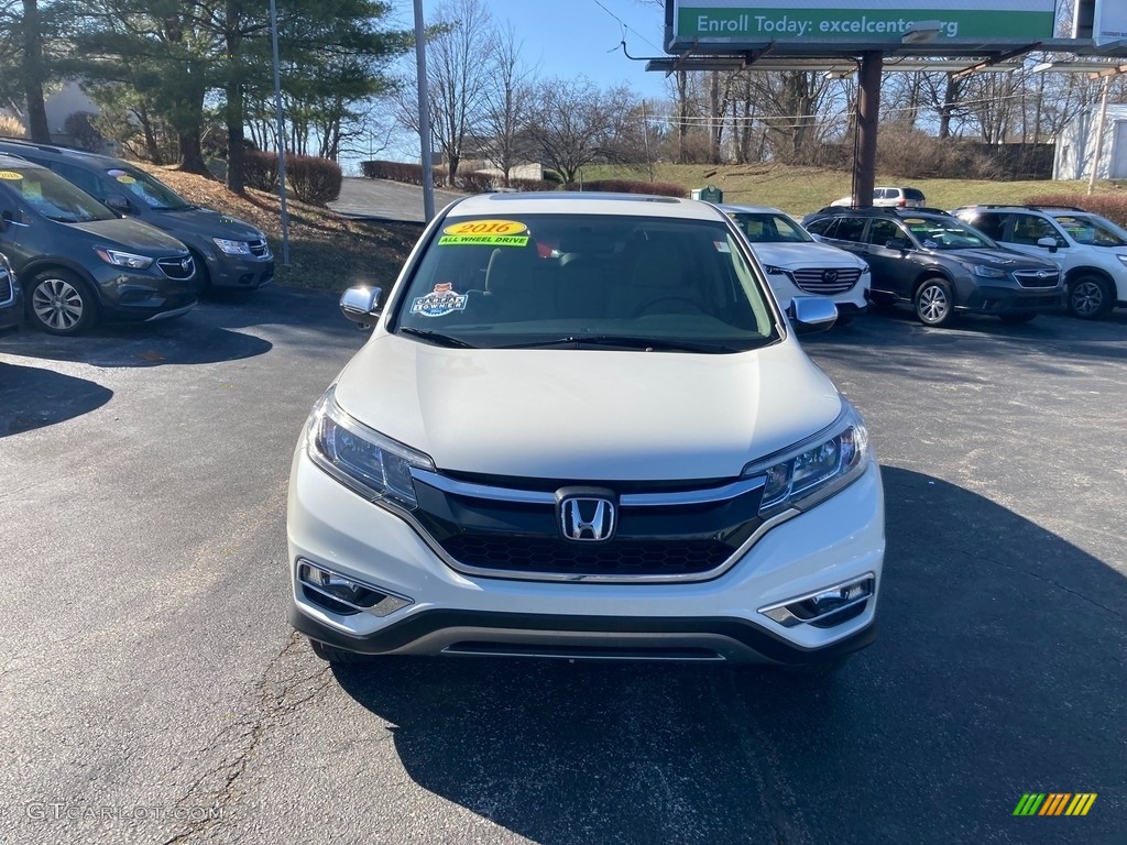 2016 CR-V EX AWD - White Diamond Pearl / Black photo #7