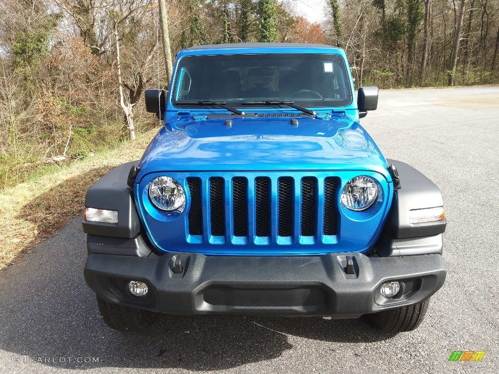 2023 Wrangler Unlimited Sport 4x4 - Hydro Blue Pearl / Black photo #3