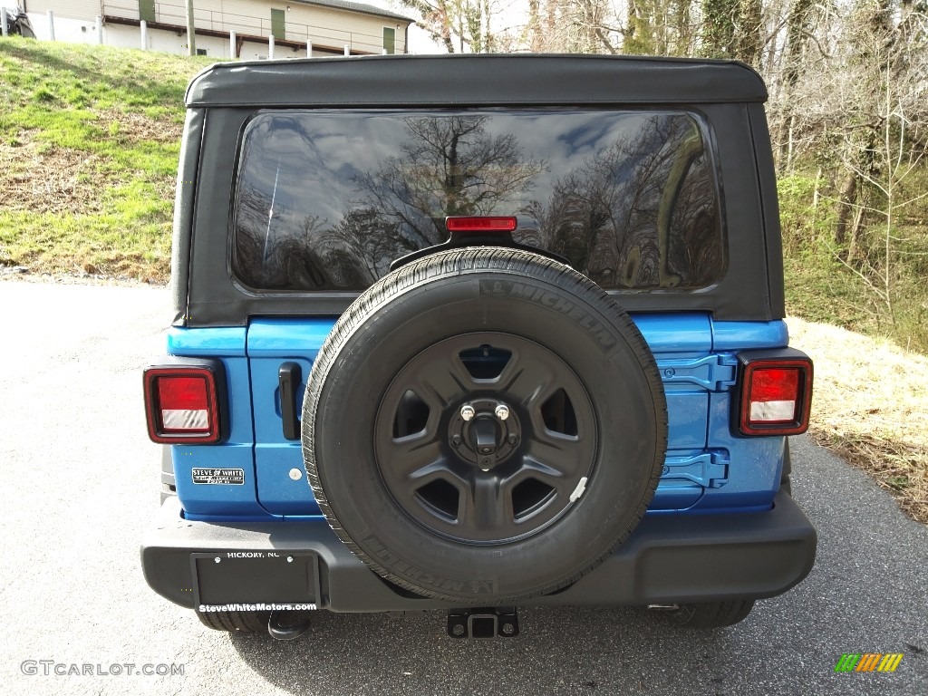 2023 Wrangler Unlimited Sport 4x4 - Hydro Blue Pearl / Black photo #7