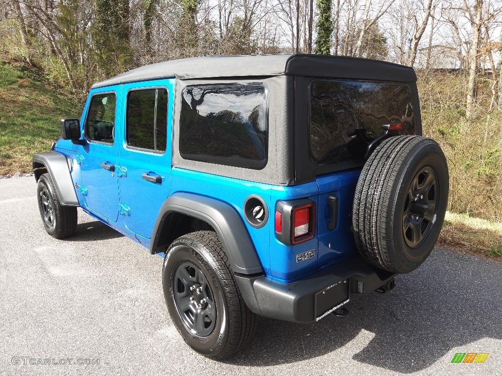 2023 Wrangler Unlimited Sport 4x4 - Hydro Blue Pearl / Black photo #8