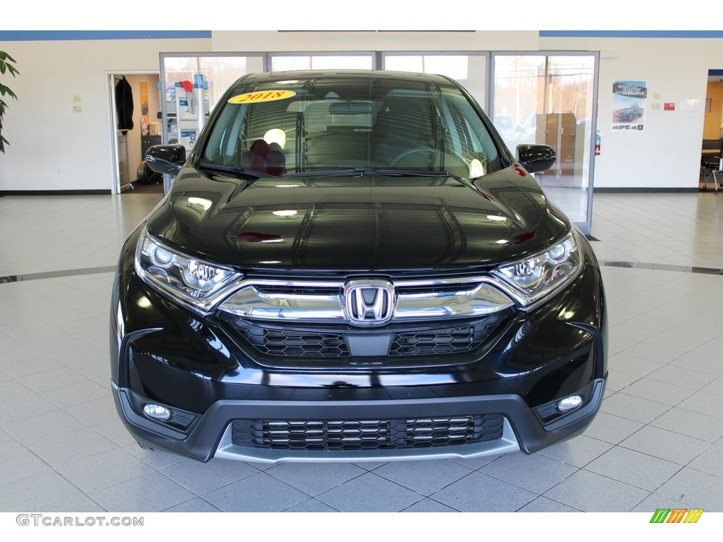2018 CR-V EX AWD - Crystal Black Pearl / Black photo #2