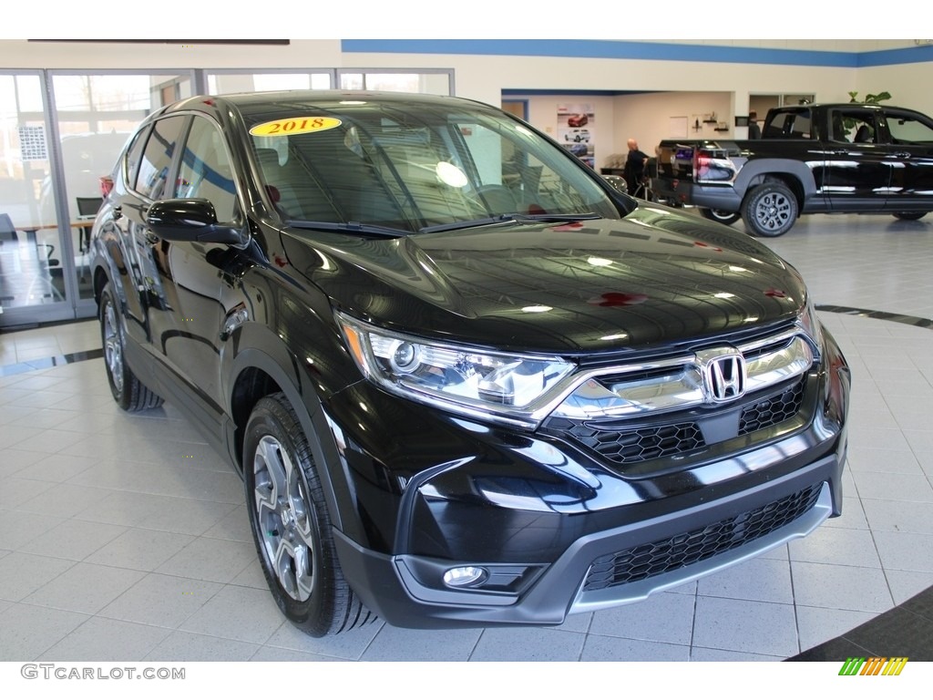 2018 CR-V EX AWD - Crystal Black Pearl / Black photo #4