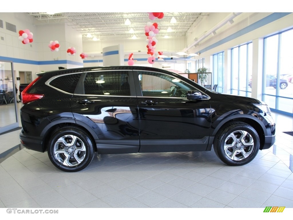 2018 CR-V EX AWD - Crystal Black Pearl / Black photo #6